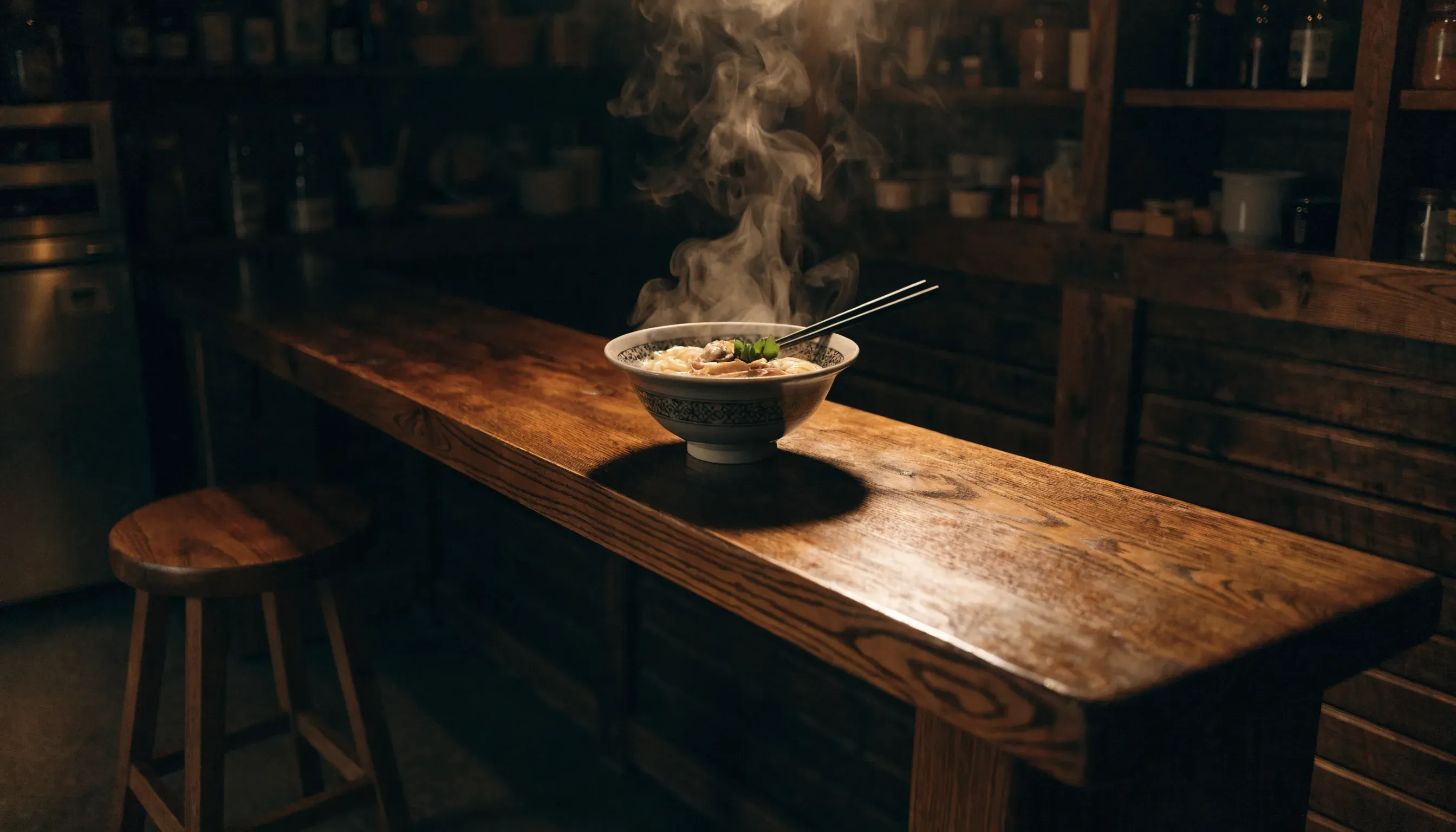 혼자 일본 여행 코스 — 1인 식당 라멘 카운터 좌석